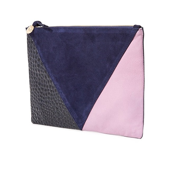 Clare V Patchwork Flat Clutch - Picture 2 of 5